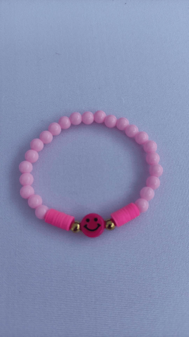 Bracelet perle smiley x3