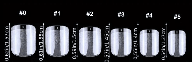 Press-on capsules carré court 