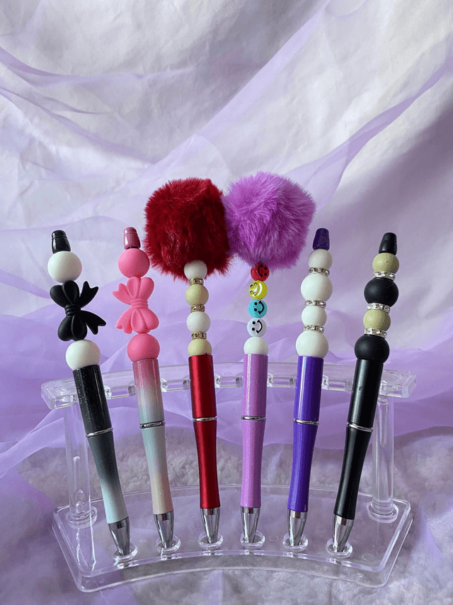 Stylo perle silicone rouge foncé 