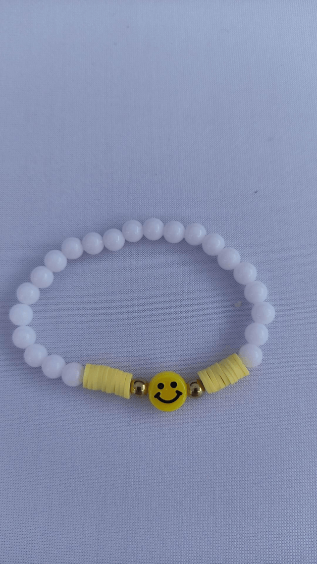 Bracelet perle smiley x3