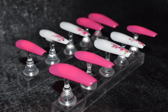 Kit Press-on fleurs de cerisier taille L
