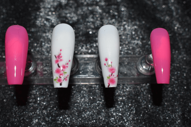 Kit Press-on fleurs de cerisier taille L