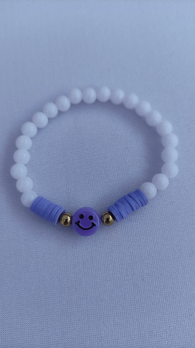 Bracelet perle smiley x3